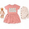 The Juniper Shop Babyhood Wavy Infant Dress - 18M - Mauve Spot - 2 of 4