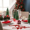 Joyfy Mini Christmas Tree Set with Lights, Star Topper, 8 Pack Tabletop Christmas Tree with Lights for Desk or Table - Easy Setup Holiday Decor - 3 of 3