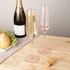 Twine Rose Wine Glasses Set, Gold Rimmed, Set of 2 - 2 of 4