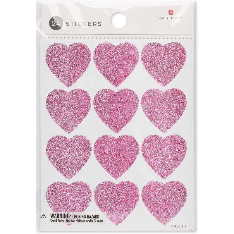 24ct Pink Heart Sticker Sheets, 4 of 5