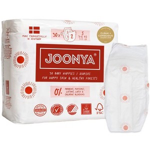 Joonya Baby Diapers - Single Bag, Non-Toxic, Eco-Friendly, Ultra Slim, Overnight Use - Made in Denmark - 1 of 4
