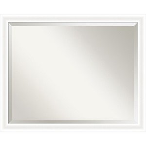 Amanti Art Oliver Narrow Beveled Wood Framed Bathroom Vanity Wall Mirror - 1 of 4