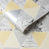Reflections Lemon Yellow and Grey Geometric Paste the Wall Wallpaper - 3 of 4