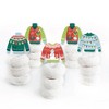 Big Dot of Happiness Colorful Christmas Sweaters - Dessert Cupcake Toppers - Ugly Sweater Holiday Party Clear Treat Picks - Set of 24 - 2 of 4