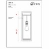 Dunbroch Modern Outdoor Wall Sconce - Black Glass, 60W, Dimmable, Wet Rated, 18.25" H - 3 of 4