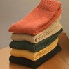 Alilang Women's 5-Pack Assorted Patterned Thick Knit Socks with Plaid and Holiday Prints - 4 of 4