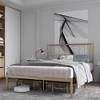 Bed Frame with Vintage Headboard and Footboard, Platform Bed Frame with Mattress Foundation for Storage, Metal Frame Bed with Steel Slat Support - 2 of 4