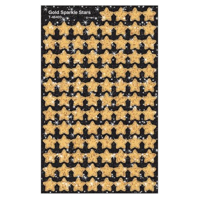 Trend Gold Sparkle Stars superShapes Stickers-Sparkle, 400 ct (Pack of 6)