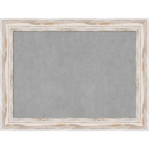 Amanti Art Alexandria White Wash Framed Magnetic Board 33 x 25 in. - 1 of 4
