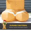 Syemin Inflatable Holiday Decorations 6ft Christmas Inflatable Gingerbread Man Christmas Decor Inflatable Outdoor Decor, Orange, 42"*30"*72" - 4 of 4