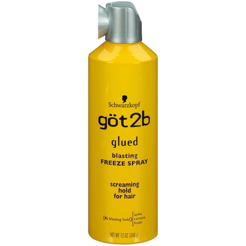 tweede trog Literaire kunsten Got2b Schwarzkopf Glued Blasting Freeze Hair Spray - 12oz : Target