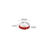 Unique Bargains Rhinestone Small Round Bulk Glass Spacer Beads for Jewelry Making 100 Pcs - 2 of 4