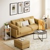 HOMLUX 3-Tier Colors Reversible End Table Sofa Bed Side Table with Storage Shelf - 3 of 4