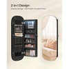 Jewelry Cabinet, LED Accessory Organizer with Mirror, Lockable 3.9 x 16.5 x 42.5 Inches - 4 of 4