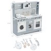 Costway Pretend Play Kitchen Wooden Toy Set for Kids w/ Realistic Light & Sound - 3 of 4