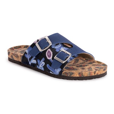 Muk Luks Women's Valerie Terra Turf Sandals -navy 6 : Target