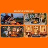 Coucheta 32 Inch Outdoors Camping Firepit Ring, Wood Burning Fire Pits, Round Heavy Duty Firepits Ring with Tongs for Outdoor Park, Backyard - 4 of 4