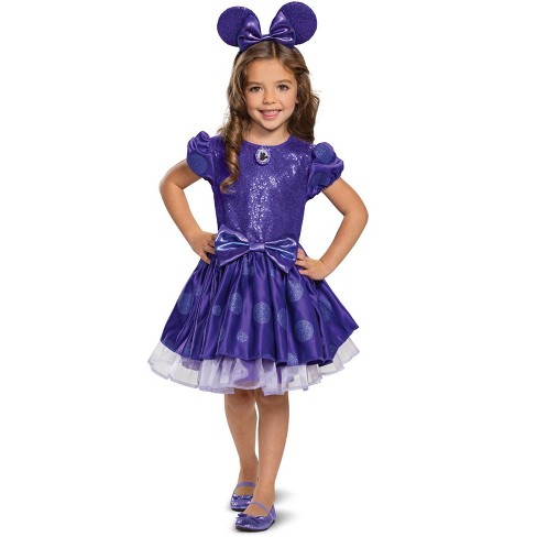 Details about   NWT Toddler Minnie Mouse Purple Costume Dress Up 2 pc set 