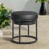 Ottoman Bench, Vanity Chair Stool, Small Ottoman, Ottoman Table, Footstool, Reversible Top, Load 660 lb - 3 of 4