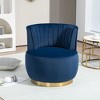 PAGED 360 Degree Swivel Accent Chair Round Armchairs with Wide Upholstered, Sofa Chairs for Living Room - 2 of 4