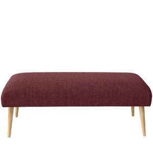 Bench with Cone Legs in Zuma Oxblood Red - Threshold , Red Red
