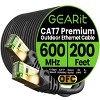 GEARit Cat7 Outdoor Ethernet Patch Cable - SFTP Shielded Foil Twisted Pair - Waterproof, Black - 3 of 4