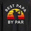 Men's - Instant Message - Best Papa By Par Long Sleeve Graphic T-Shirt - 2 of 4