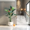 Artificial Bird of Paradise Plant Fake Palm Tree for Indoor Outdoor Modern Decor Faux Plants - 4 of 4
