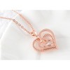 Anna-Kaci Zircon Crystal Rhinestone Jewelry Heart Pendant Necklace Perfect for Wife on Wedding Anniversary, Valentine's, or Mother's Day - 4 of 4