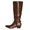 Women's Plus Size WIDE FIT Rialta Knee Boot - chocolate | CITY CHIC - 4 of 4