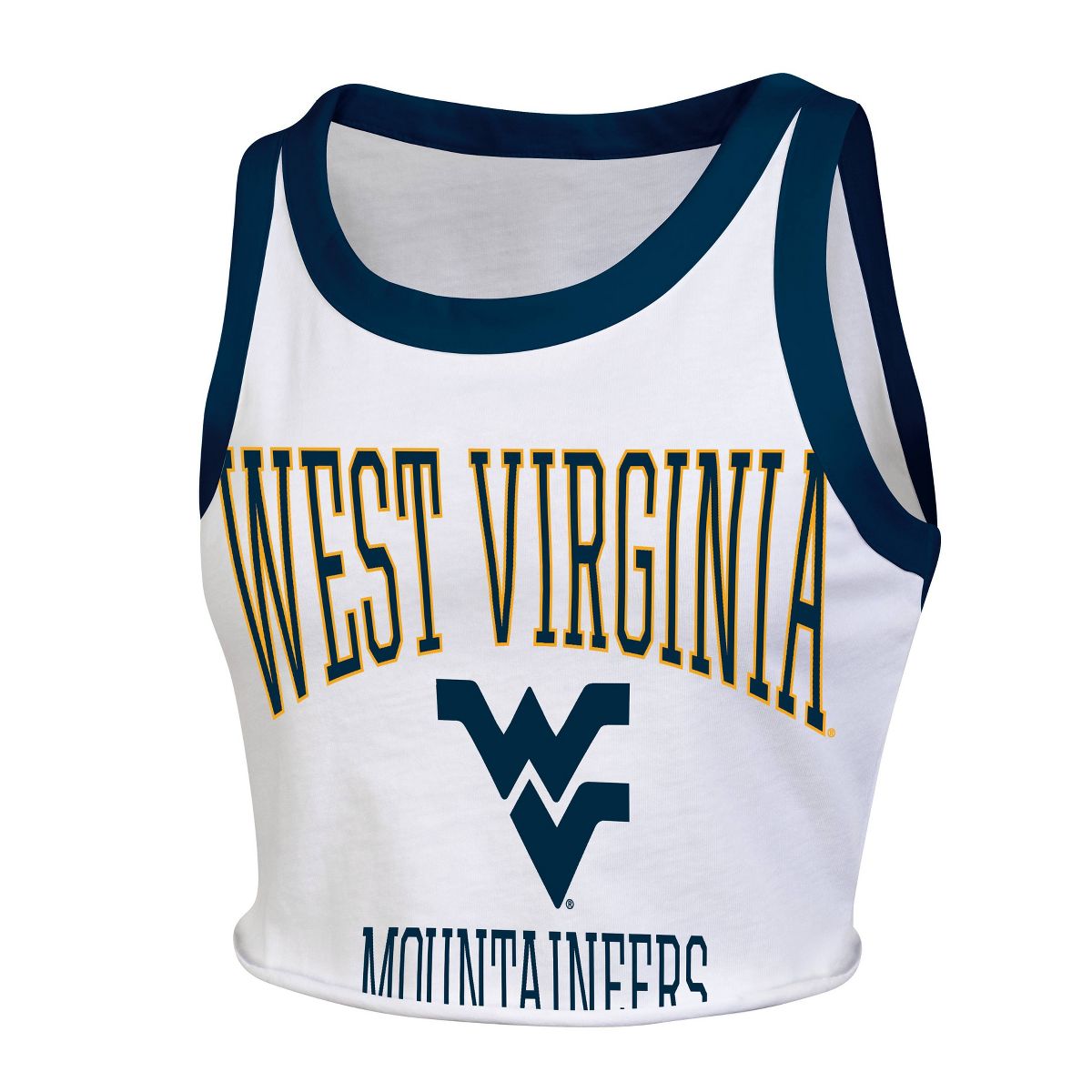 NCAA West Virginia Mountaineers Women's White Tank Top
