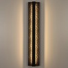 LamQee Modern Linear Outdoor Wall Lights Exterior Lighting Fixtures Outdoor Wall Sconce Outside Wall Mount Lights with Textured Surface - 2 of 4