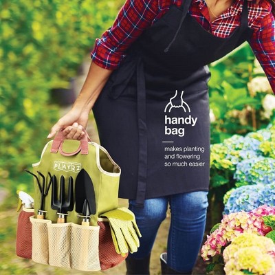 Gardening Tools Set of 10 Pieces - Complete Garden Tool Kit Comes with Bag, Gloves, Garden Tool Set with Spray Bottle Indoors & Outdoors – Play22Usa