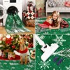 Christmas Area Rugs, Washable Non-Slip Snowflakes Snowscape Carpet, Soft Low Pile Foldable Stain Resistant for Bedroom, Home - 4 of 4