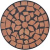 vidaXL Plant Stand Terracotta and Black Iron and Ceramic Small Durable - 3 of 4