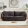 3+3 Seater Linen Combo Sofa with 4 Pillows & Durable Wooden Frame (Neutral Aesthetic) - 2 of 4