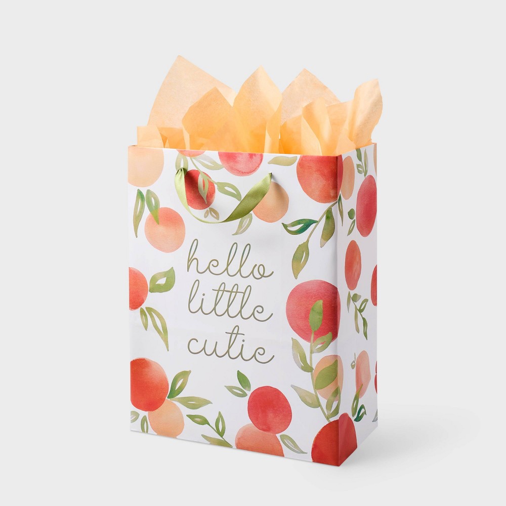 Photos - Other Souvenirs 'Hello Little Cutie Baby' Large Gift Bag with Tissue - Spritz™