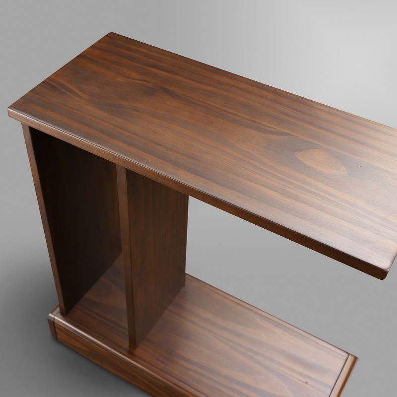 Monroe C Table with Concealed Drawer Mocha Brown - Flora Home, 4 of 8