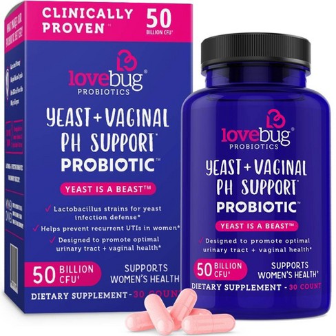 Lovebug Probiotics Yeast Is A Beast Women s Health Dietary Supplement Capsules 30ct Target