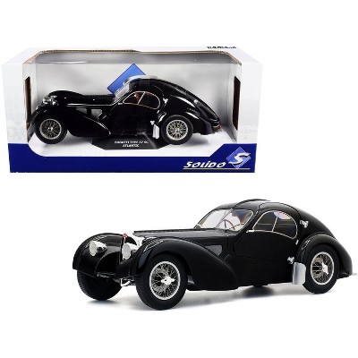 1937 Bugatti Type 57 SC Atlantic RHD (Right Hand Drive) Black 1/18 Diecast Model Car by Solido