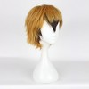 Unique Bargains Women's Wigs 12" Blonde Black with Wig Cap - 4 of 4