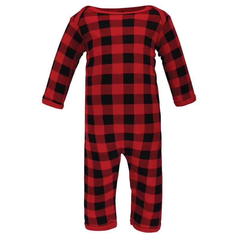 Hudson Baby Infant Boy Cotton Coveralls, Christmoose, 5 of 7