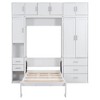CAVINAS Murphy Bed Twin Size Modern Metal Bed Frame with Foldable Design Bed for Bedroom - 4 of 4