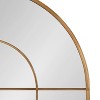 Kate and Laurel Solei Framed Arch Wall Mirror, 30x30, Gold - 2 of 4