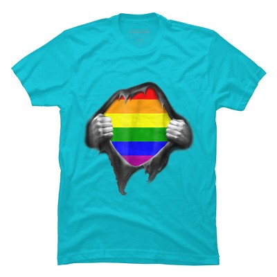 Adult Design By Humans Pride Shirt Rip Open Shirt By Luckyst T-Shirt