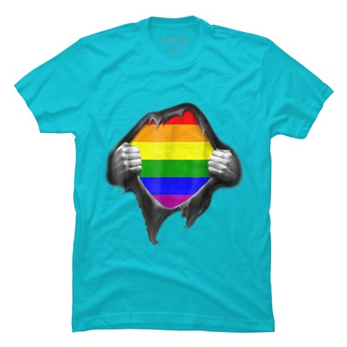 Adult Design By Humans Pride Shirt Rip Open Shirt By Luckyst T-Shirt - image 1 of 2