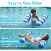 Joyfy 4 Packs Inflatable Pool Floats Hammock, Stripes PVC Water Hammock Float Lounges, 4-in-1 Multi-Purpose Pool Floaties for Adults - 4 of 4