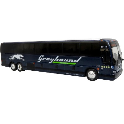 Prevost X3-45 Coach Bus "Greyhound Enabled by FlixBus" Blue Metallic Limited Ed 1/87 (HO) Scale Diecast Model by Iconic Replicas