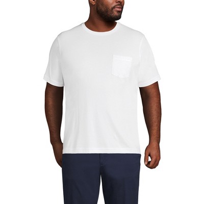 Lands' End Men's Short Sleeve Cotton Supima Tee With Pocket
