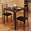 3-Piece Table Chair Set for Small Space,Living Room,Kitchen Dining Room,Indoor Modern Dinette Set for 2 - 3 of 4